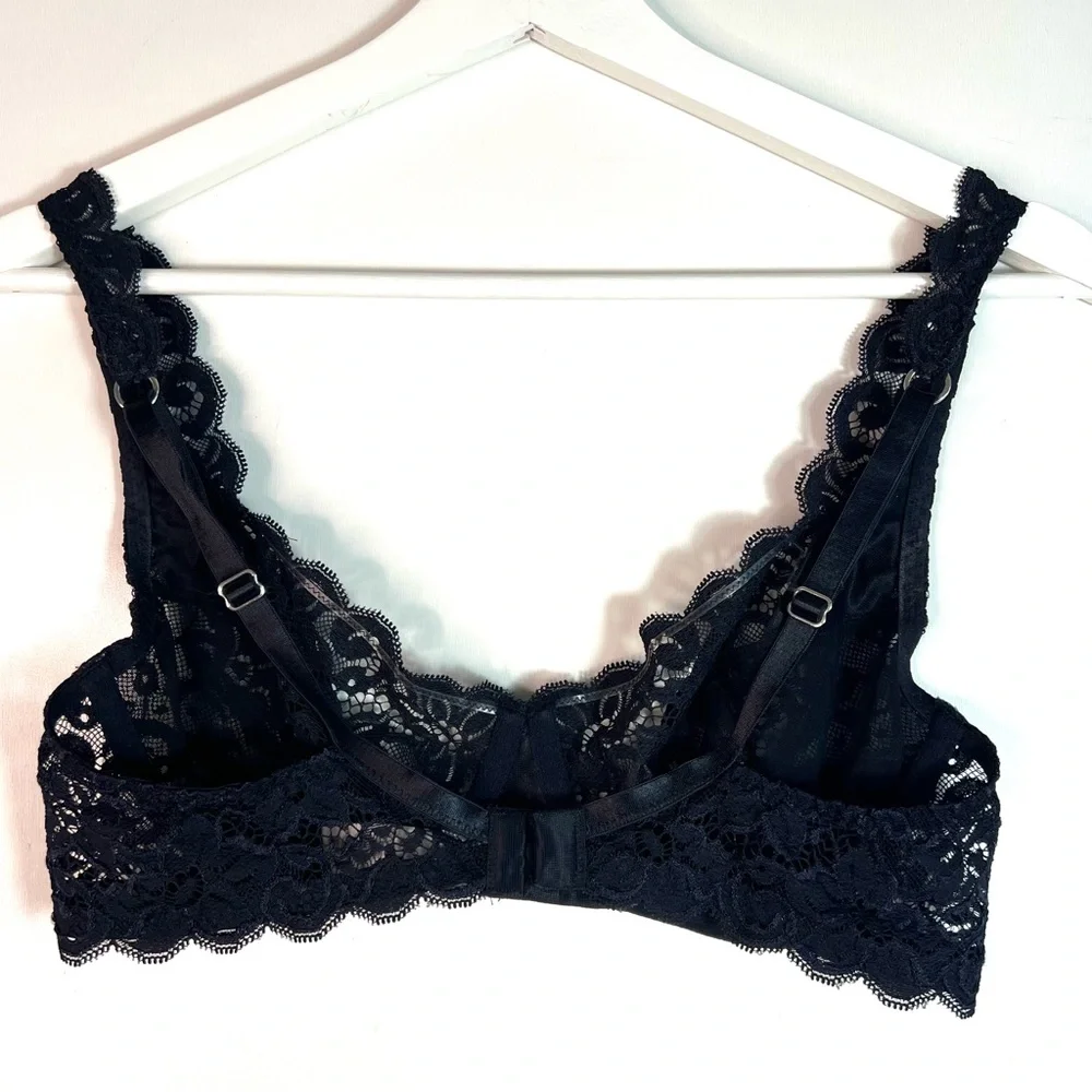 Hanro Moments Underwire Lace Bra Size 34C